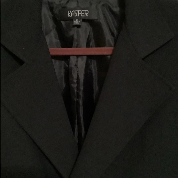 KASPER~BLACK BLAZER~NWOT~SIZE 10 - Picture 4 of 5